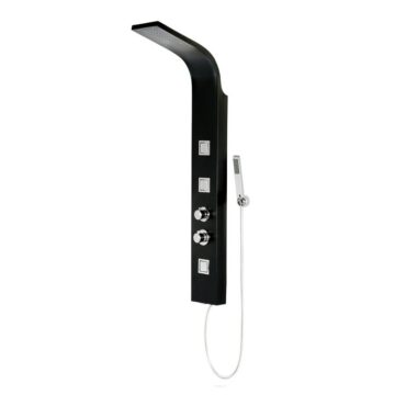 Deluxe Black Shower Panel