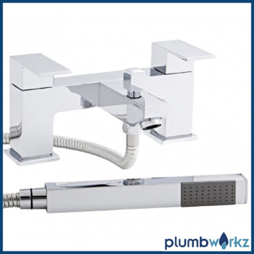 Element Chrome Square Bath Shower Mixer Tap