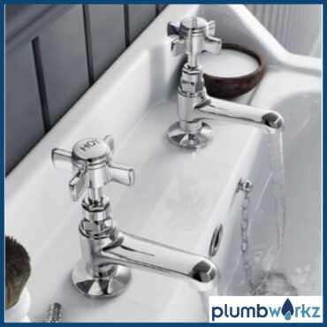 Klassique Chrome Traditional Basin Taps Pair