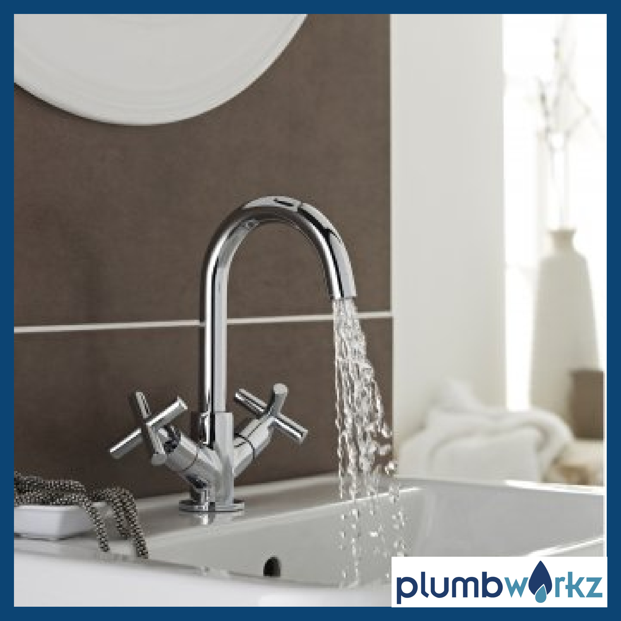 Times Mono Basin Mixer Tap With Clicker Waste