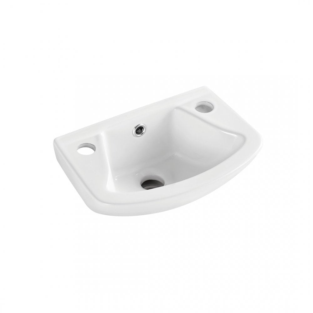Kartell Proton 355mm 2 Tap Hole Wall Mounted Cloakroom Basin