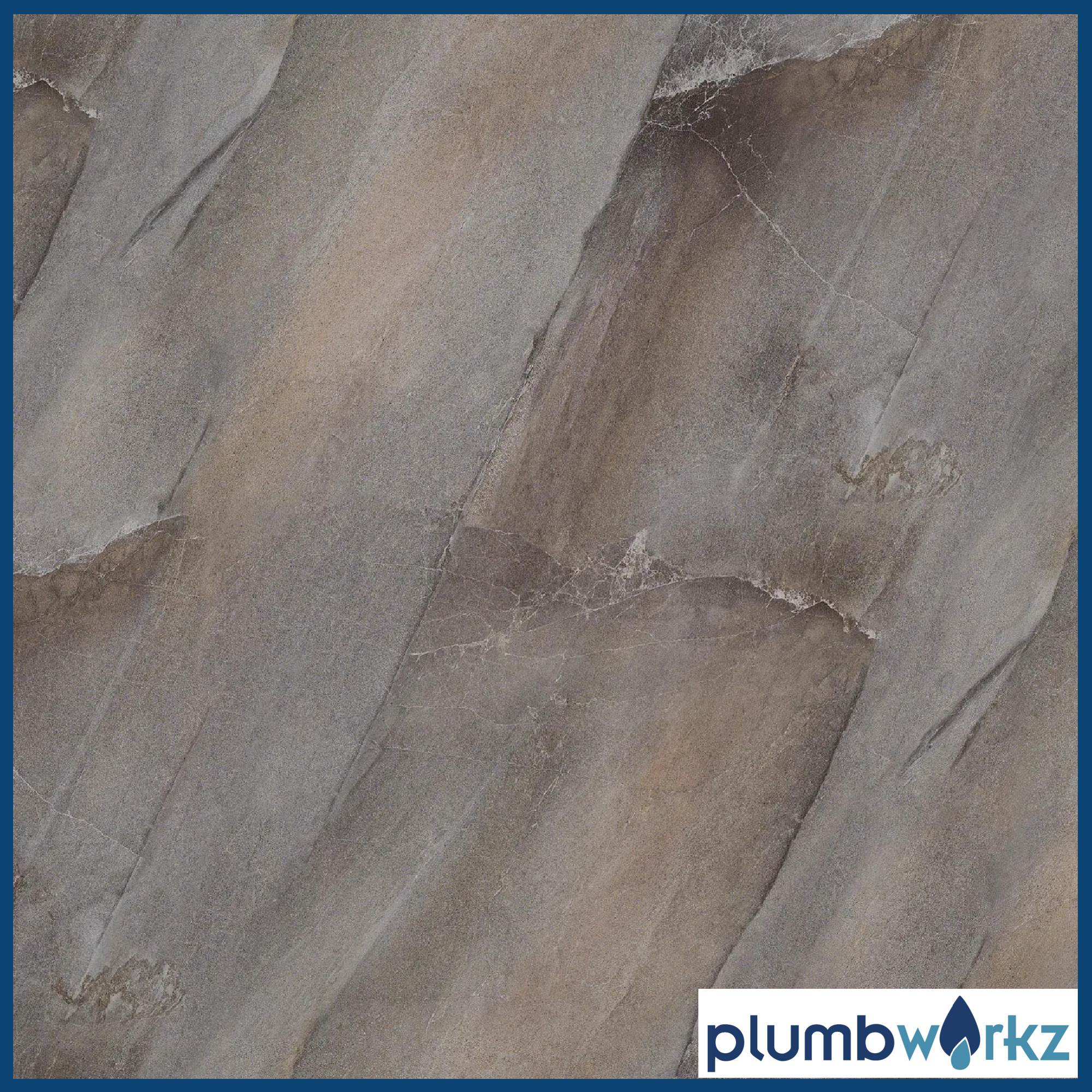 Grey Onyx Gloss PVC Wall Board 1000mm X 2400mm - Image 2