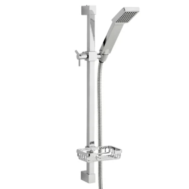 Kartell K-Vit Cube Slide Rail Kit with Soap Dish – Chrome