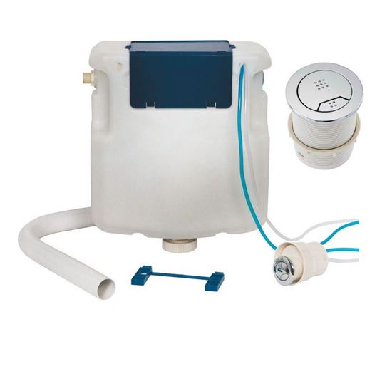 Highlife Wye Slimline Front Access Concealed Toilet Cistern with Pneumatic Dual Flush Control