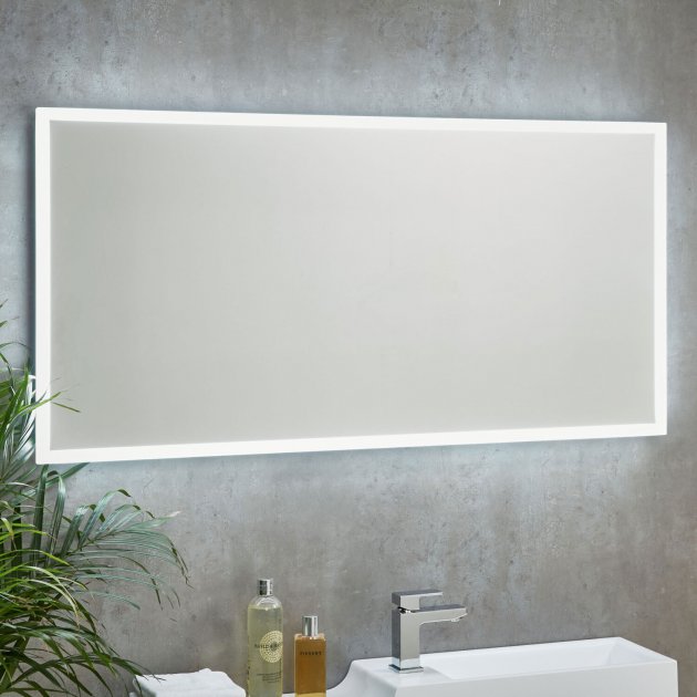 Mosca LED Bathroom Mirror with Demister Pad and Shaver Socket 600mm H 1200mm W - Image 2