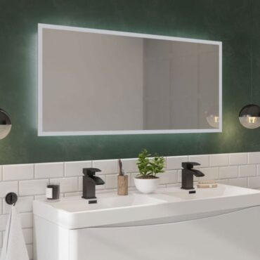 Mosca LED Bathroom Mirror with Demister Pad and Shaver Socket 600mm H 1200mm W