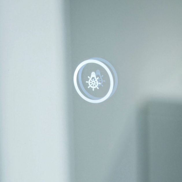 Scudo Vivid Dimmable LED 500 x 700mm Bathroom Mirror with Demister Pad and Touch Sensor - Image 3