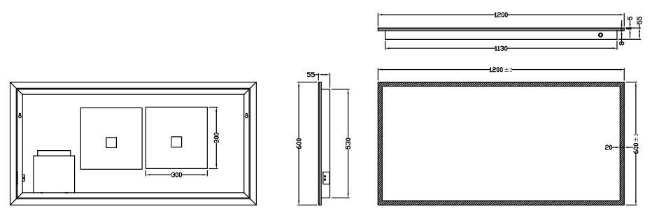 Mosca Led Mirror 1200 X 600