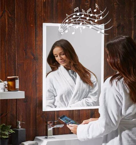 Mosca Bluetooth Speaker Led Mirror 500 X 700