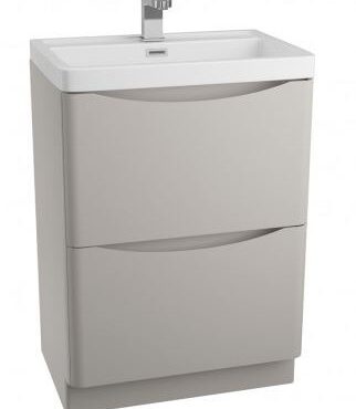 Bali Grey Free Standing Vanity Unit Cabinet 600M
