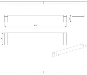 Holly Range Glass Shelf