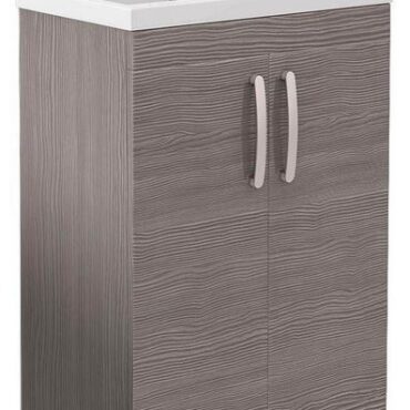 600MM Brown/Grey Avola Floor Standing Unit And Basin
