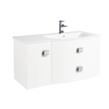 1000MM Right Hand Sarenna White Cabinet And Basin