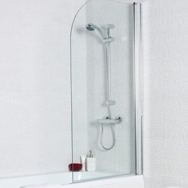 Radius Edge Bath Straight Shower Screen  