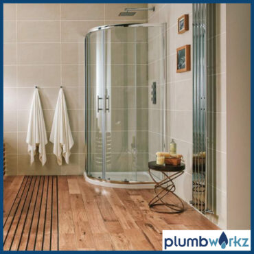 Scudo S6 Double Door Offset Quadrant Shower Enclosure – 900×760 to 1200×900 | Easy Clean Glass