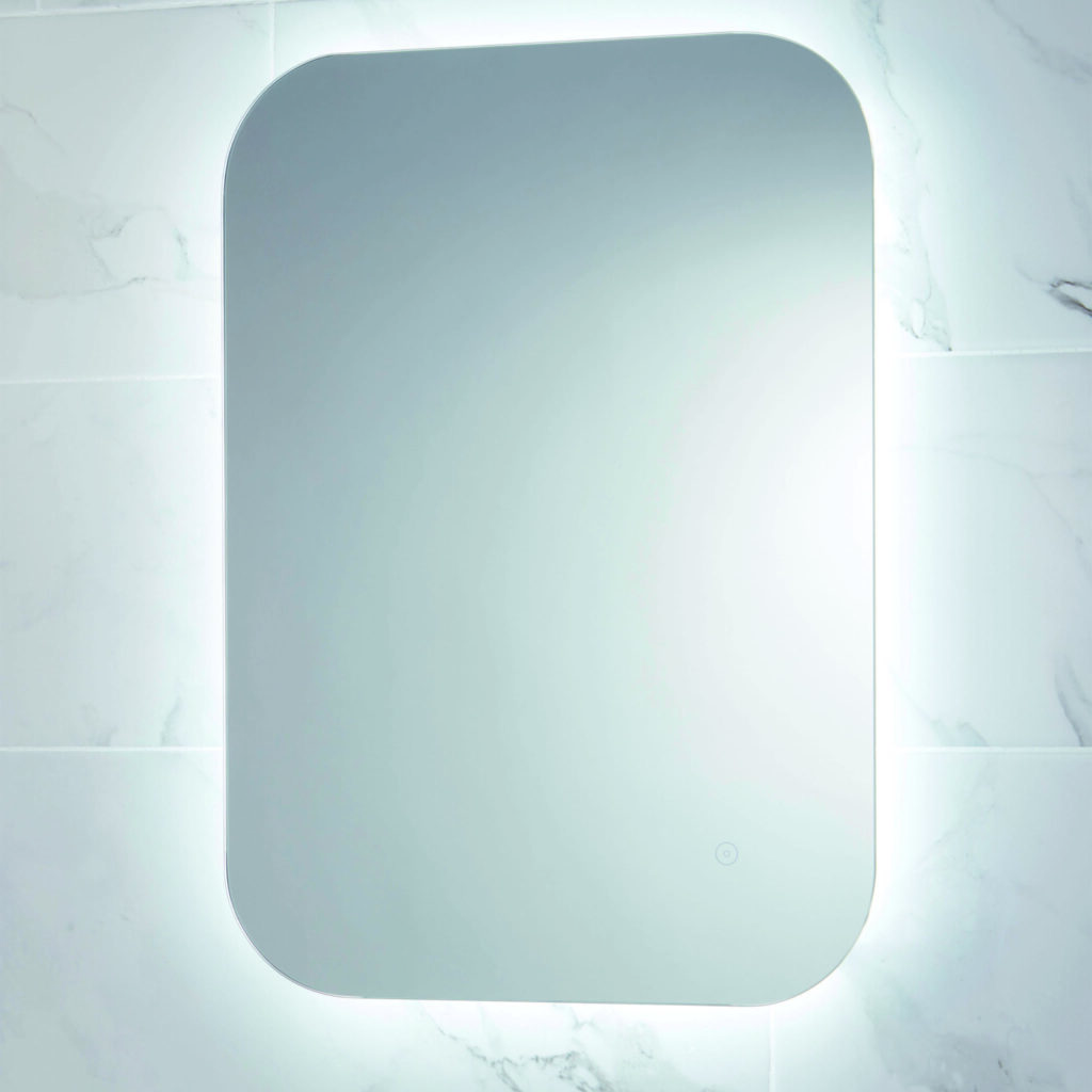 Scudo Aura LED Mirror with Demister Pad and Shaver Socket - 600x800mm ...