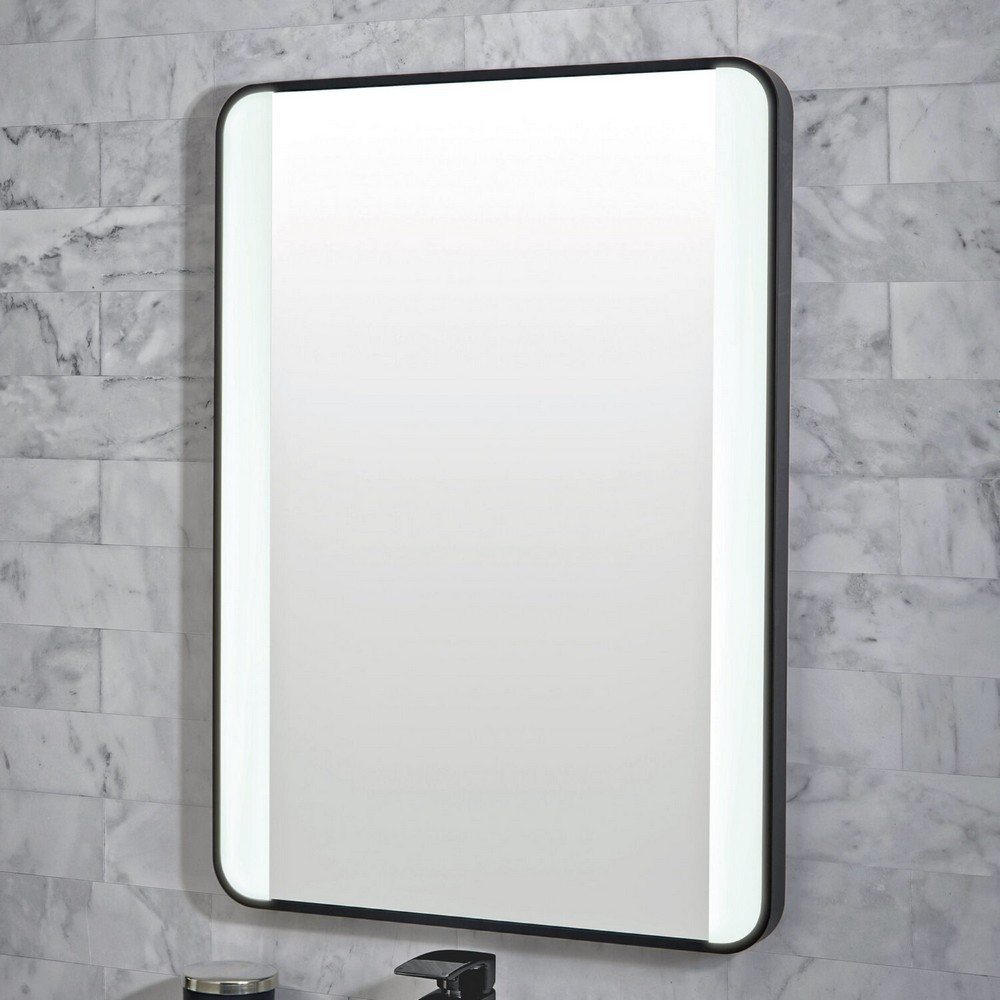Scudo Mono Soft Square Mirror with Demister and Colour Change 500X700mm
