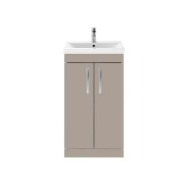 500MM Stone Grey Floor Standing Vanity Unit and Basin