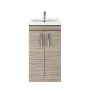 500MM Driftwood Floor Standing Vanity Unit and Basin