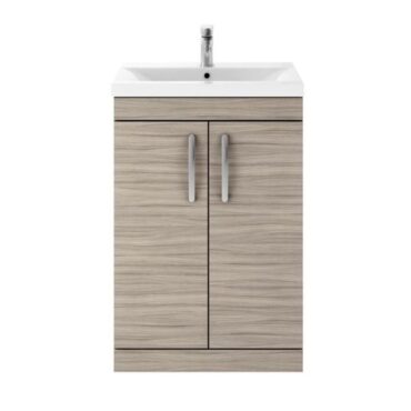 600MM Driftwood Floor Standing Vanity Unit and Basin
