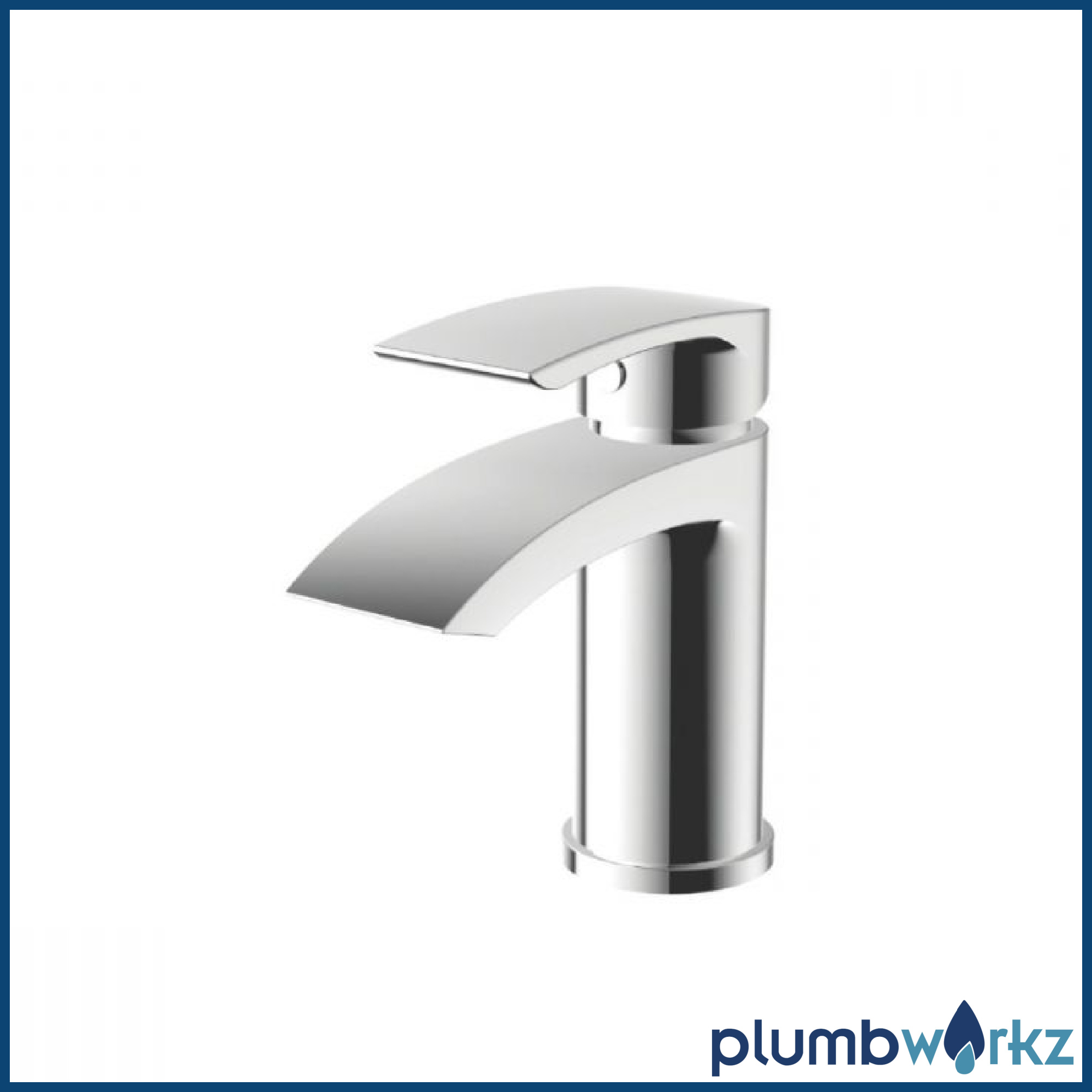 Belini Chrome Mono Basin Mixer Tap With Click Waste - Image 2