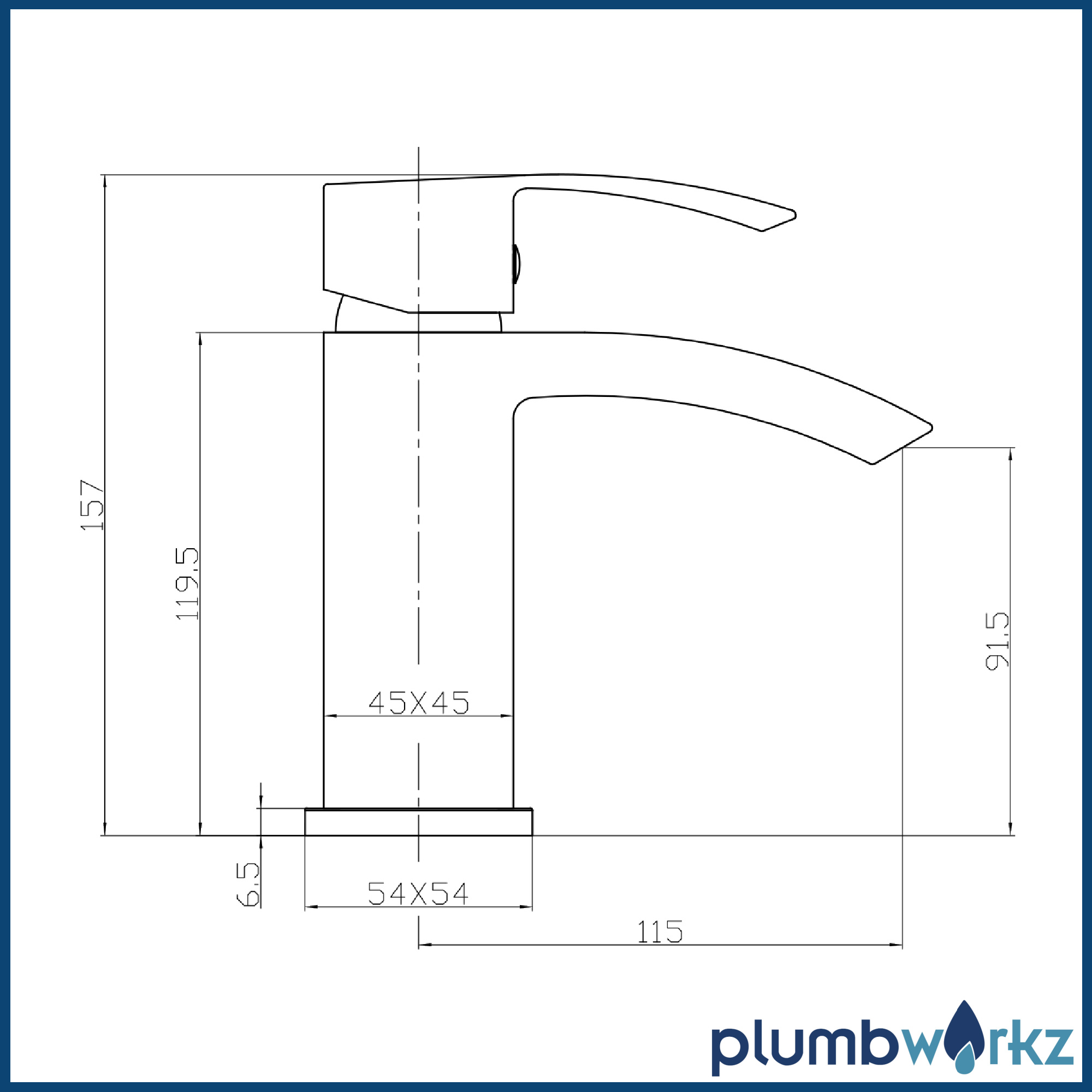 Descent Black Mono Basin Mixer Inc Click Waste - Image 3