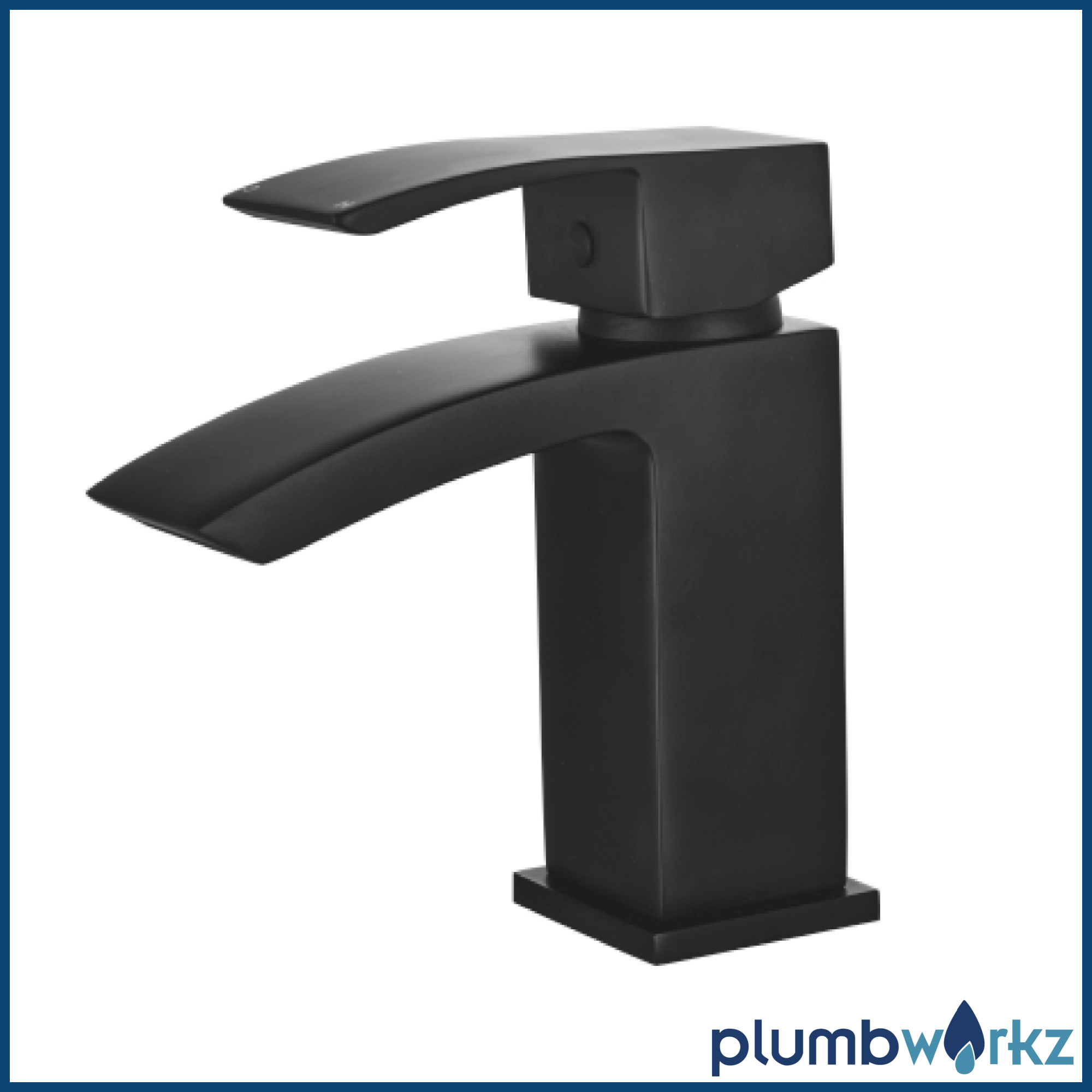 Descent Black Mono Basin Mixer Inc Click Waste - Image 2