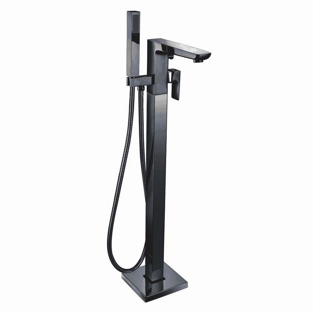 Scudo Muro Freestanding Bath Shower Mixer in Matt Black