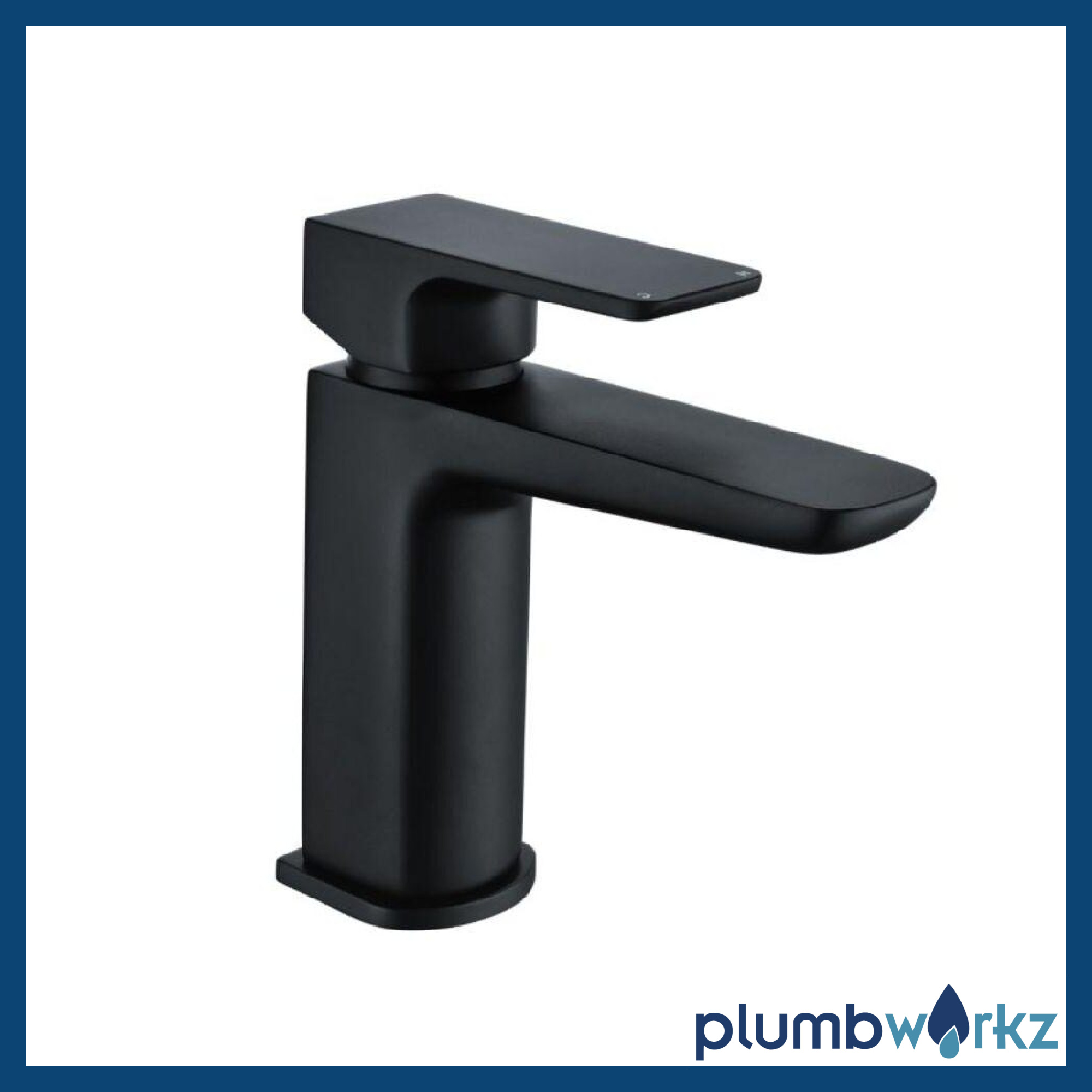Muro Black Basin Mono Mixer With Black Clicker Waste - Image 2