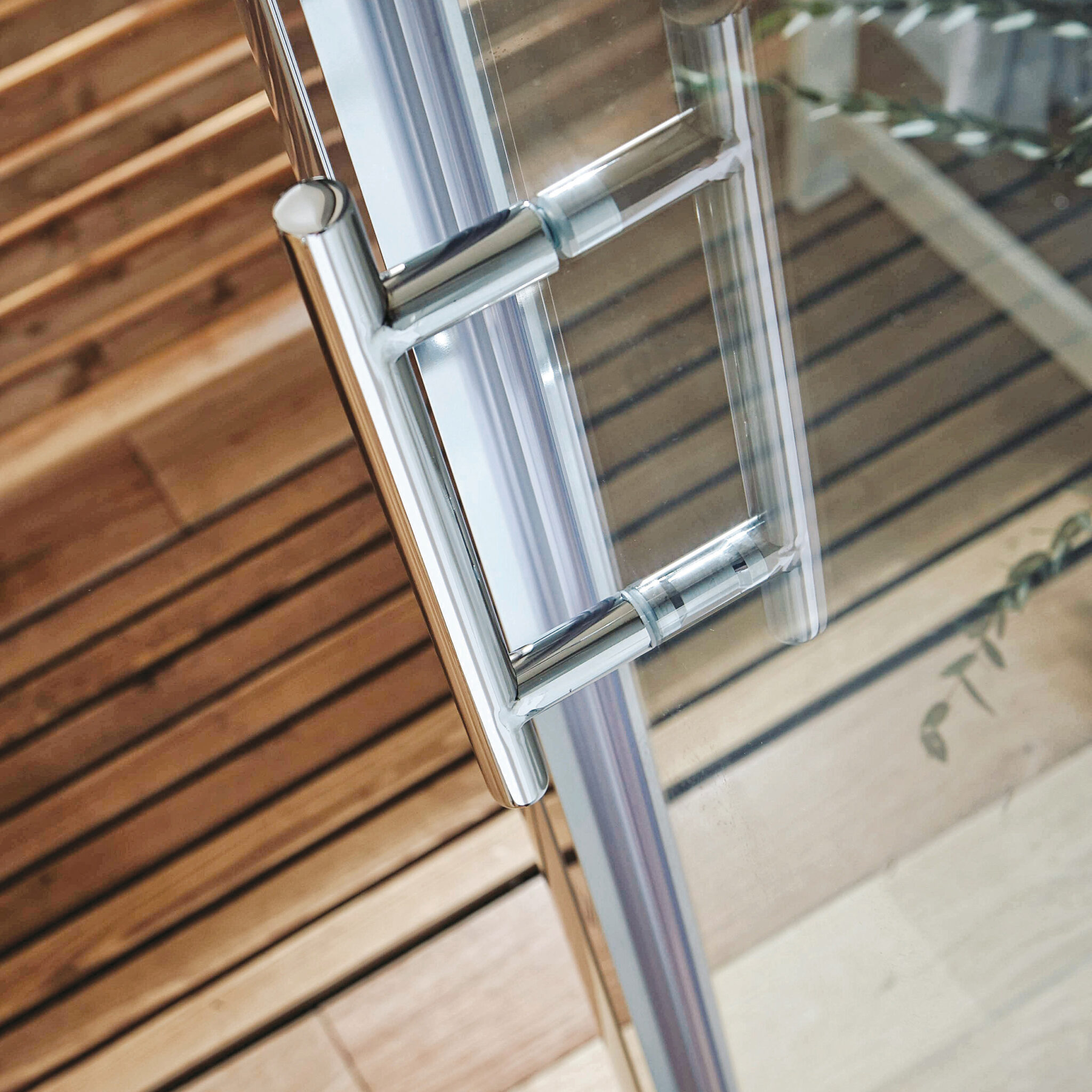 Scudo S6 Chrome Sliding Shower Doors | 1850mm High – 1000mm to 1700mm with Side Panel Options - Image 2