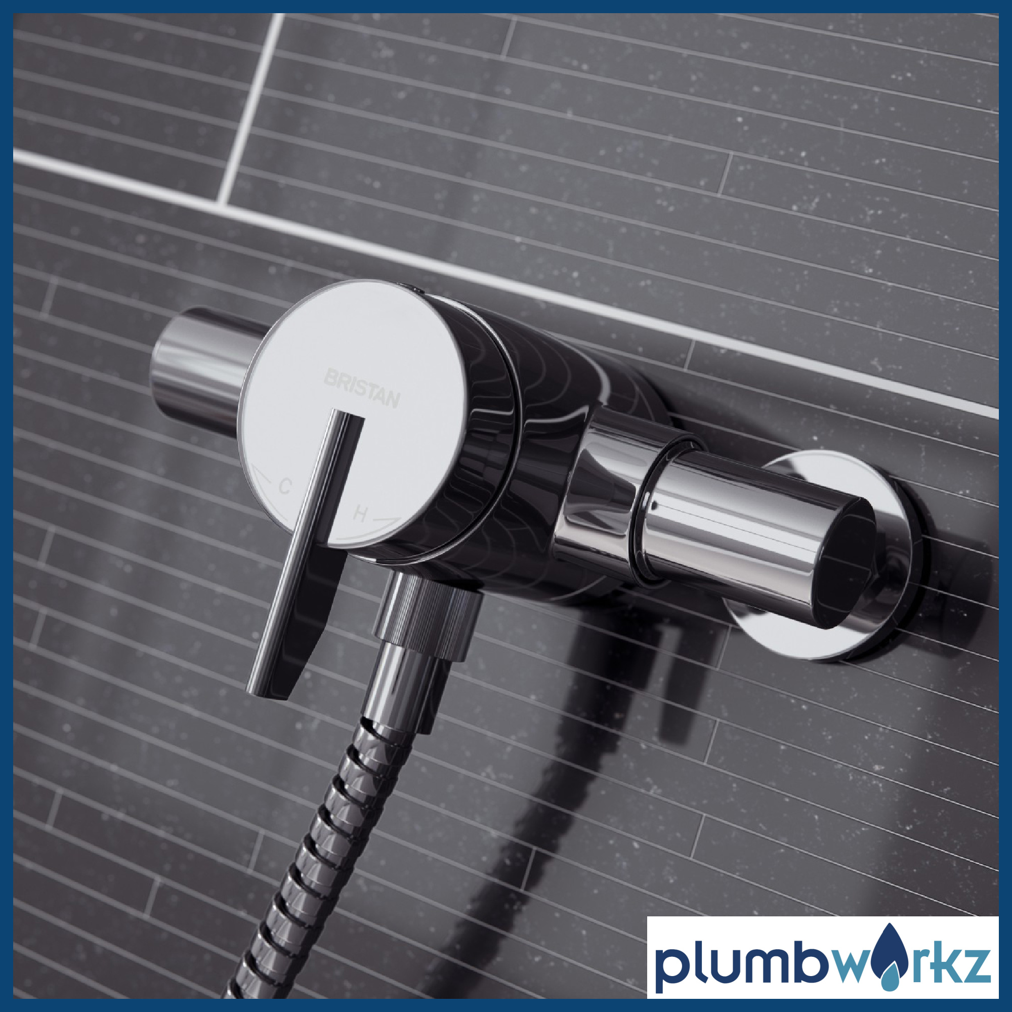 Bristan Sonique3 Thermostatic Chrome Exposed Mixer Shower - Image 2