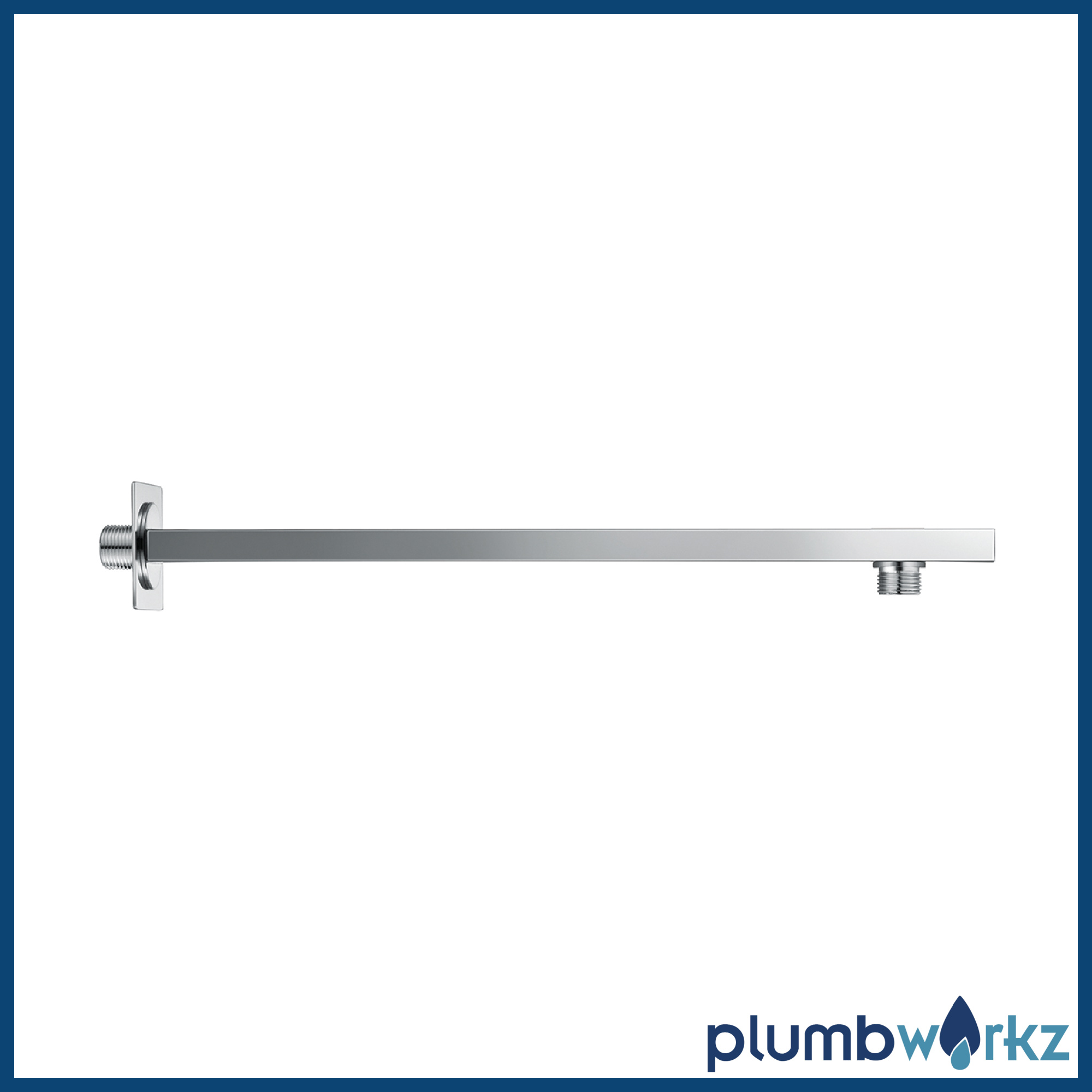 Chrome Square Triple Concealed Thermostatic Twin Outlet Full Kit - Image 5