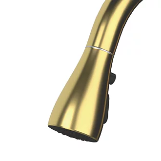 Tempo Luxr Pull Out Spray Mono Kitchen Mixer Tap – Brushed Brass Finish, Single Lever - Image 6