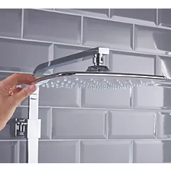 Bristan Craze Chrome Thermostatic Bar Mixer Shower with Riser Kit - Image 3