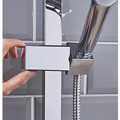 Bristan Craze Chrome Thermostatic Bar Mixer Shower with Riser Kit - Image 7