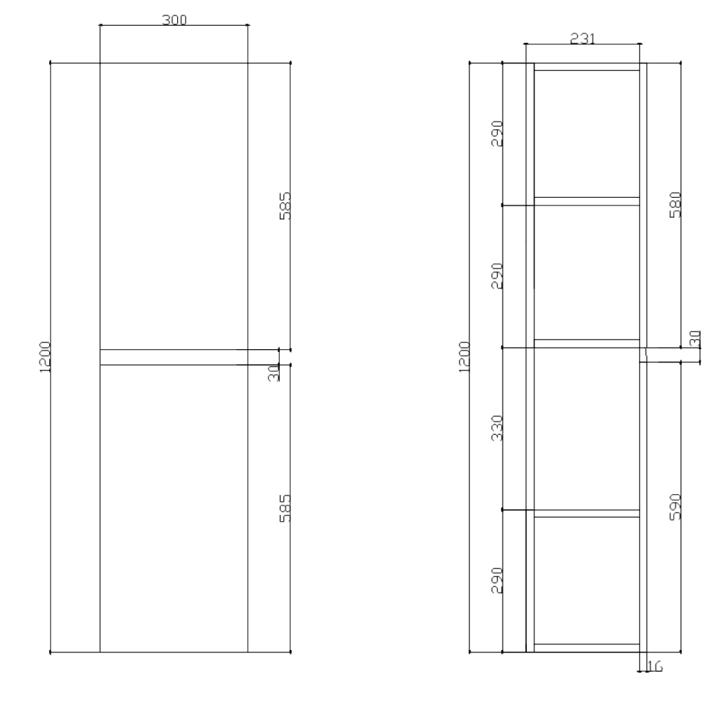 Kartell Atlantis 300mm White Waterproof Tall Storage Unit - Image 3