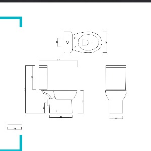 Trade Toilet-to-Go Close-Coupled Rimless Toilet Dual-Flush 6Ltr - Image 3