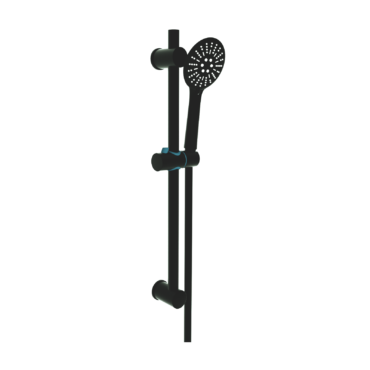 Kartell Nero Round Slide Rail with Shower Head Matt Black