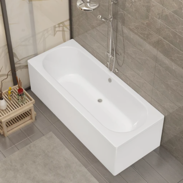 Sanica Melbourne Round Double-Ended Bath – 1700mm x 700mm, Modern Design