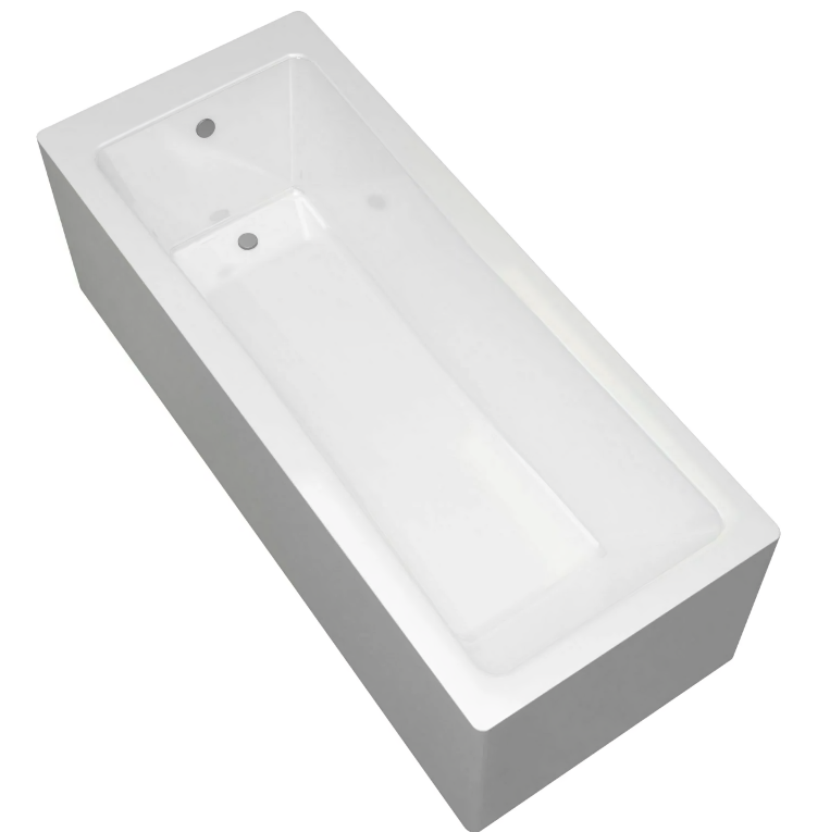 Sanica Granada Rectangular 1900 x 900mm Single Ended Bath with Heavy Duty Leg Pack and Reinforced Base - Image 2