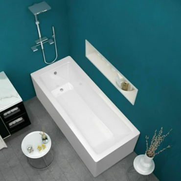 Sanica Granada Rectangular 1900 x 900mm Single Ended Bath with Heavy Duty Leg Pack and Reinforced Base