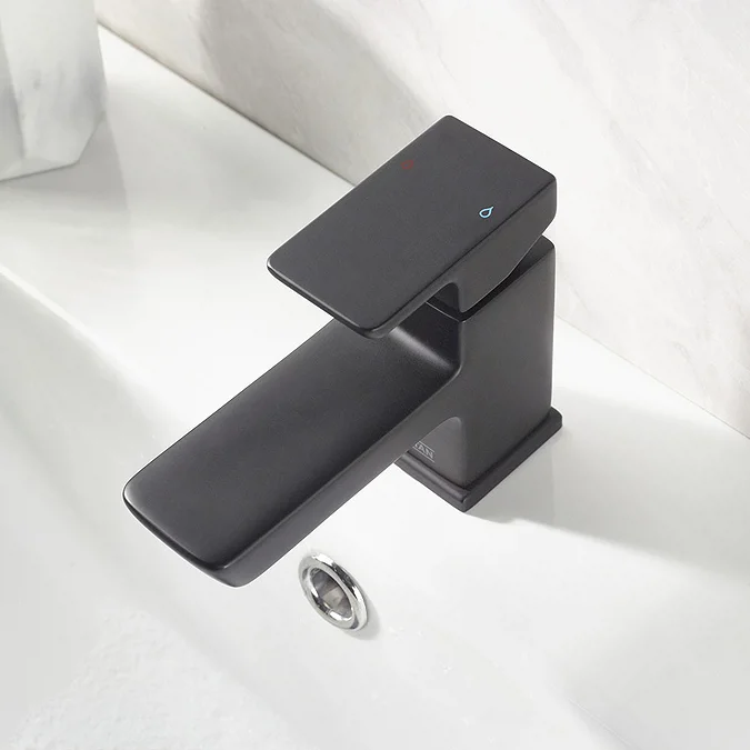 Bristan Cobalt Basin Mono Mixer with Clicker Waste Black - Image 5