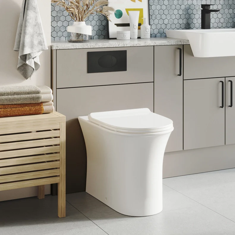 Scudo Deia Rimless Comfort Height Back to Wall Pan and Soft Close Seat - Image 2