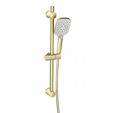 Kartell Kolt Slide Rail Kit with Handset Brushed Brass