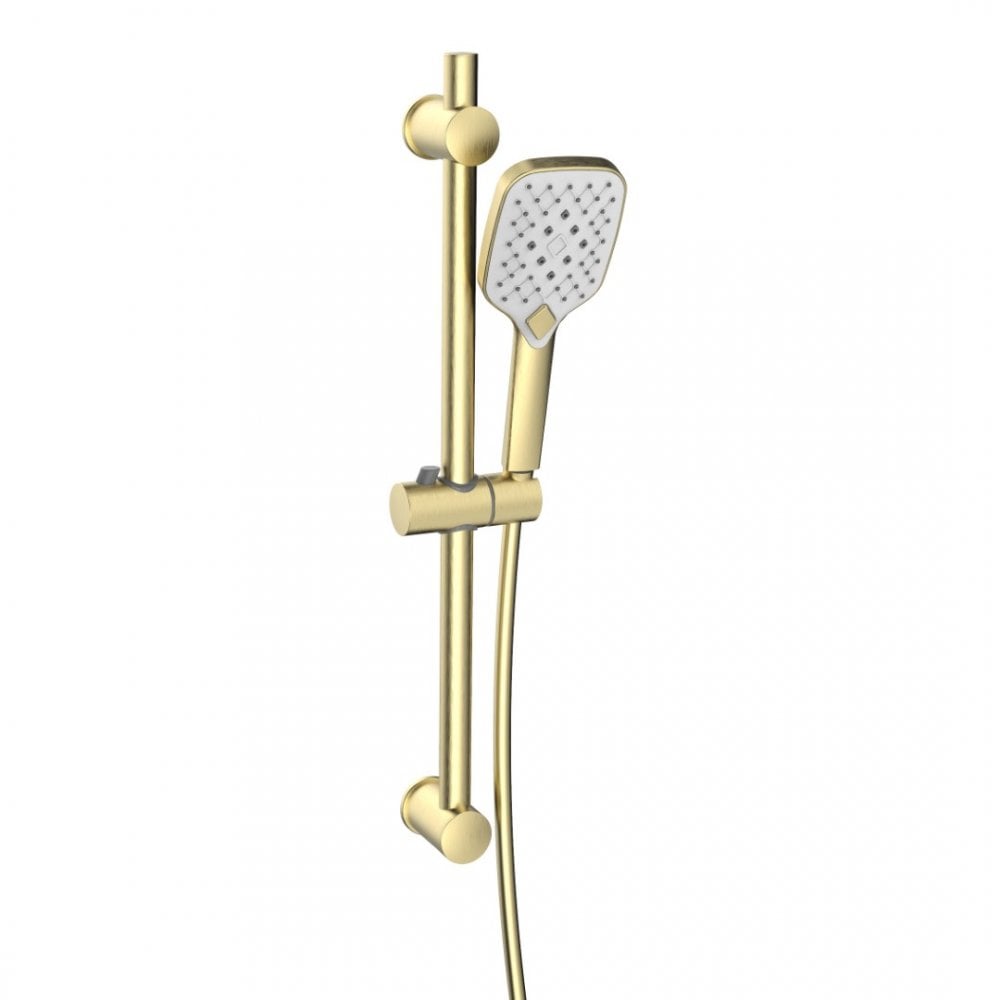 Kartell Kolt Slide Rail Kit with Handset Brushed Brass