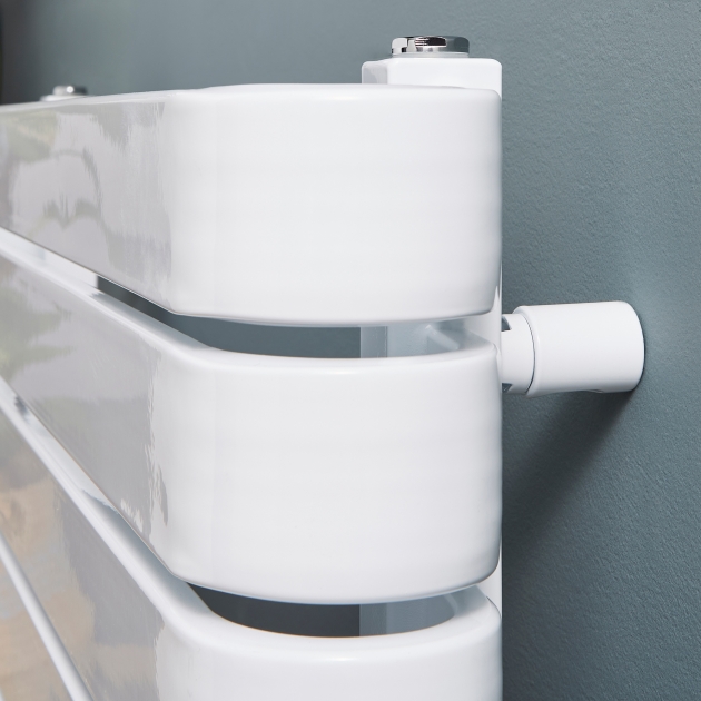 Kartell Denver White 500mm x 600mm Designer Towel Rail - Image 7