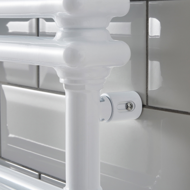 Kolumn Designer Towel Rail – White | 500mm Wide | 832mm & 1140mm - Image 6