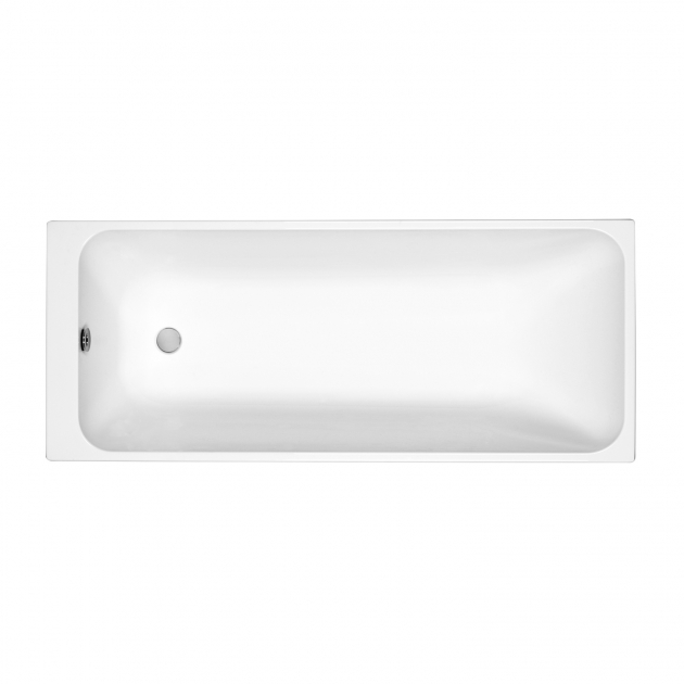 Kartell Refine 1600 x 700mm Single Ended Acrylic Bath with Thin Edge Design and Complete Leg Set - Image 3