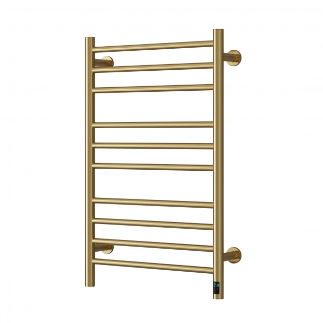 Reina Arnage Dry Electric Towel Rail – Brushed Brass Stainless Steel, Energy-Efficient, 2 Sizes - Image 3