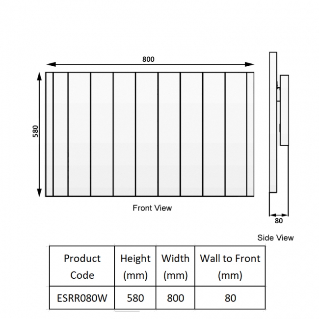Reina Serre White WiFi Electric Radiator – Available in 3 Sizes | Modern Energy-Efficient Heating - Image 8
